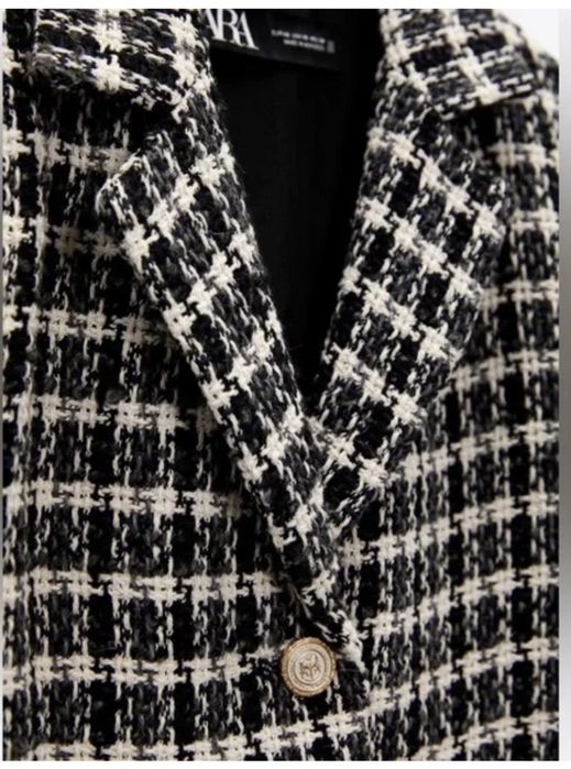 Късо сако букле Zara размер
