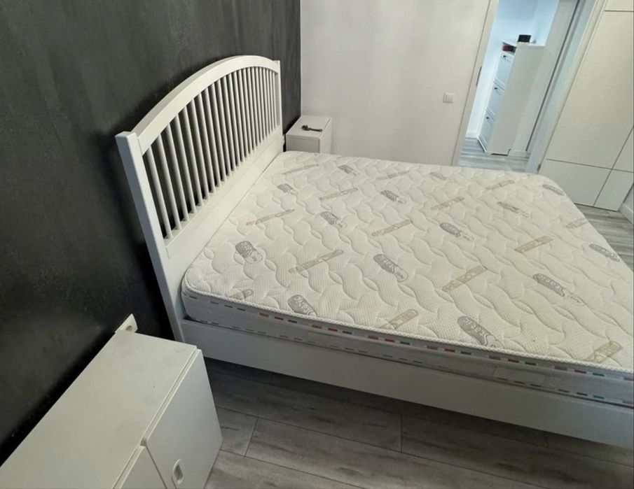 Vand pat ikea (fara saltea) cu somiera inclusa usor de montat