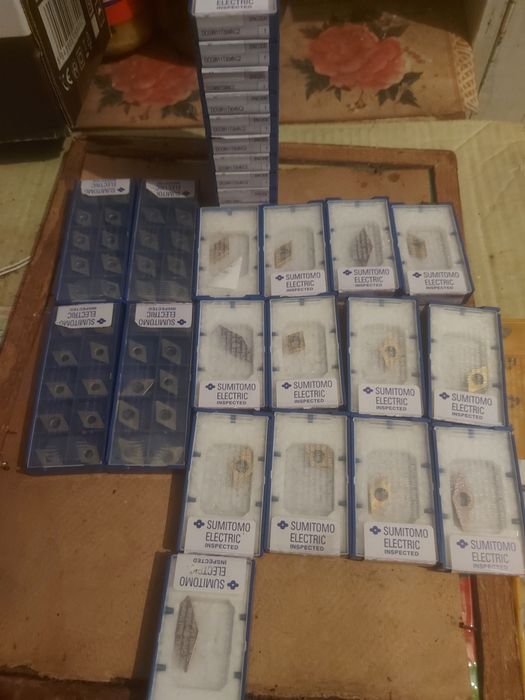 Plăcute uzate și freze si burghie rupte