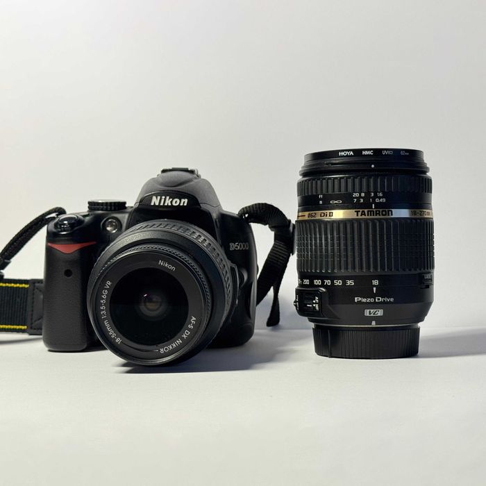Kit Nikon D5000 (Doar 11k cadre) + Tamron 18-270mm + Nikon 18-55mm