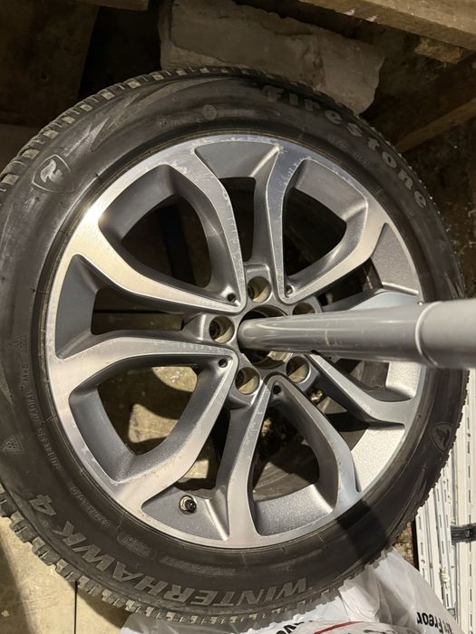 Jante Mercedes 17” 5x112 in doua latimi 7J fata si 8J spate, vin de pe C classe W205 cu anvelope 225 50 17 si 245 45 17 iarna