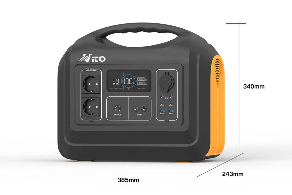 1800W Генератор за ток без гориво VITO UPP 1800 EU Power Station