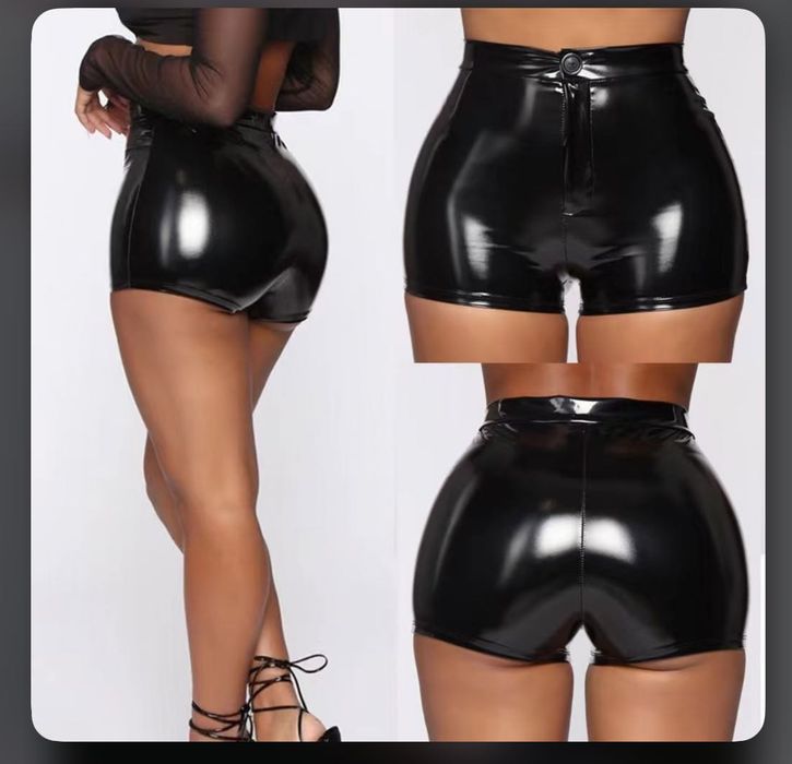 Lenjerie sexy dama femei wetlook umed talie inalta