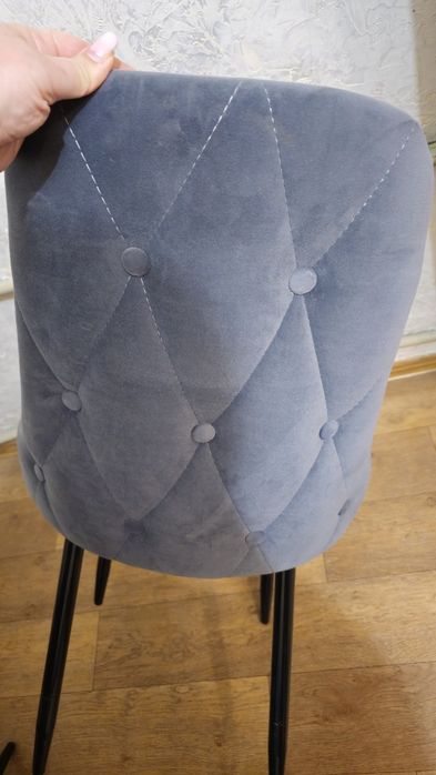 Стул велюровый.3 шт