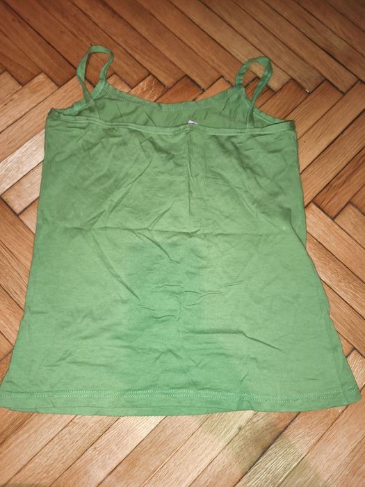 потник - пижама зелен с морски елементи