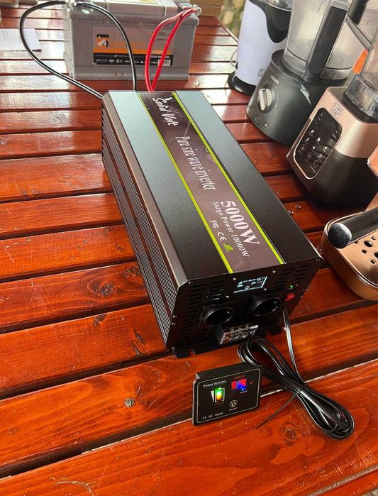Invertor sinus pur 1000/2000/2500/3000/3500/5000W - 12V/24V,panouri