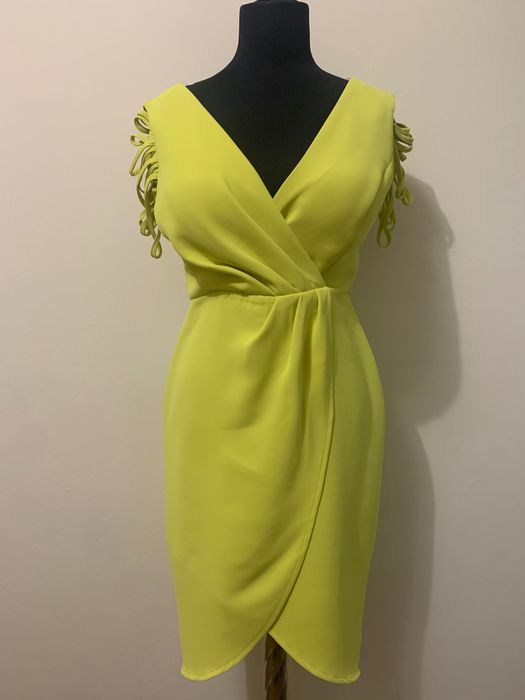 Нова Официална, елегантна рокля, цвят Лайм, марка Seres