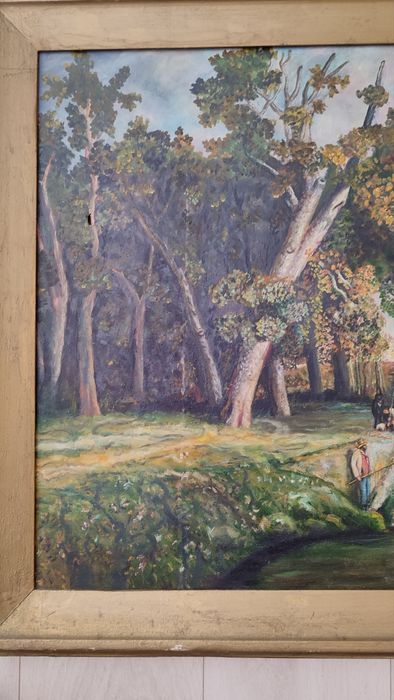 Tablou vechi semnat ,pictura ulei