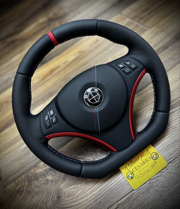 Volan piele nappa naturala Bmw Seria 1 E81,E87 Seria 3 E90,E91, X1