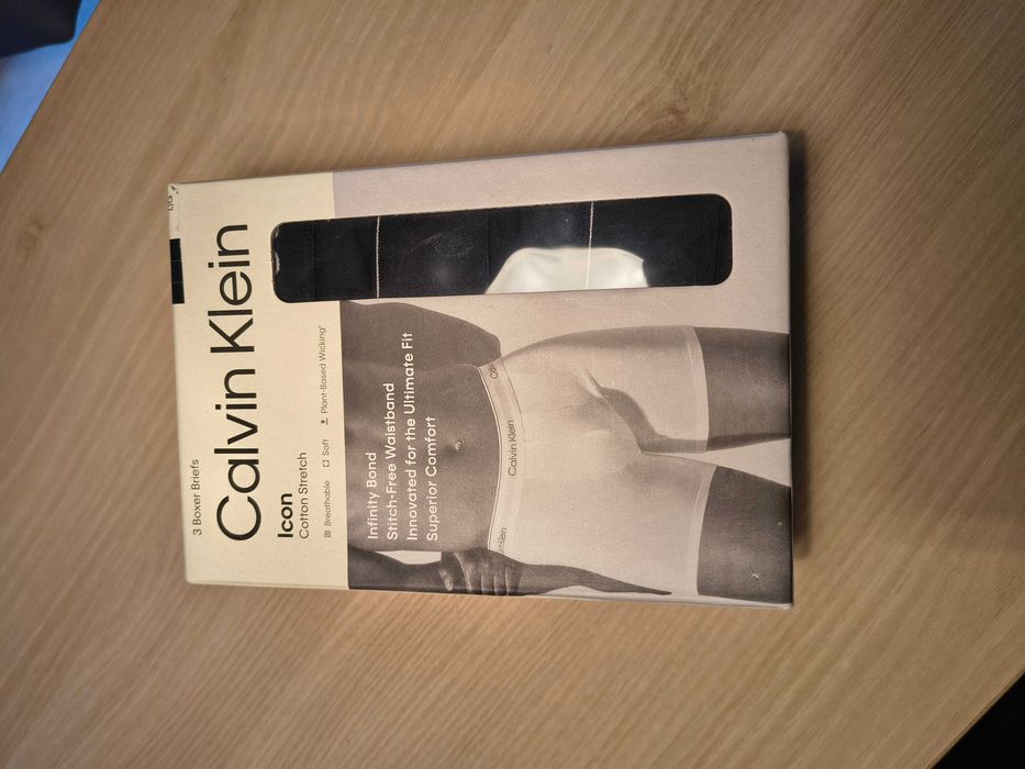 3бр. Мъжки боксерки Calvin Klein черни размер L/G