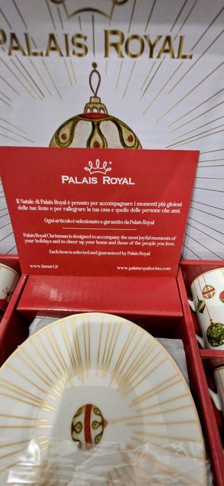 Set 6 cesti de cafea, motive de Craciun, ideal cadou, Palais Royal