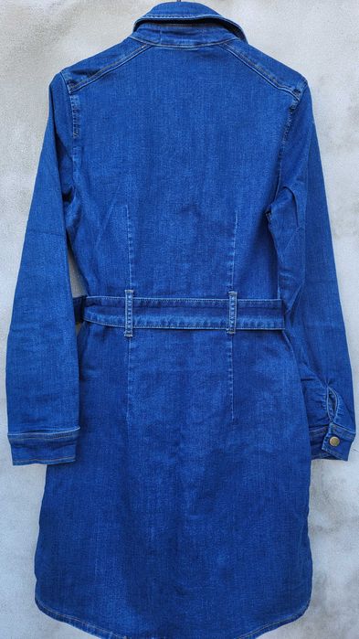 Рокля с дълъг ръкав деним