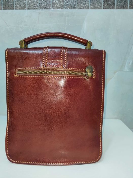 geanta  barbati piele italia  .