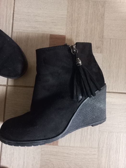 Botine cu toc, de iarna