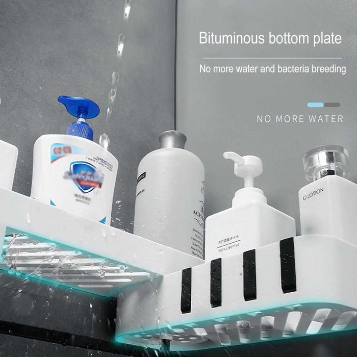 2699 Самозалепваща етажерка за баня на 2 нива