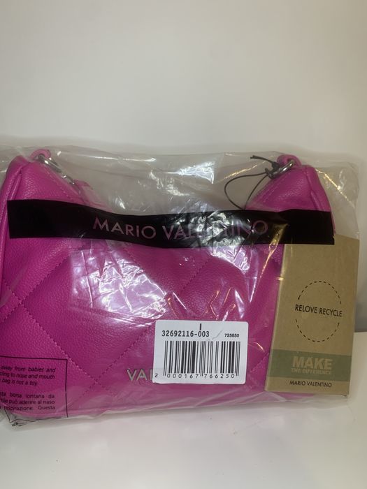 VALENTINO Чисто Нова Розова Дамска Чанта С Две Дръжки