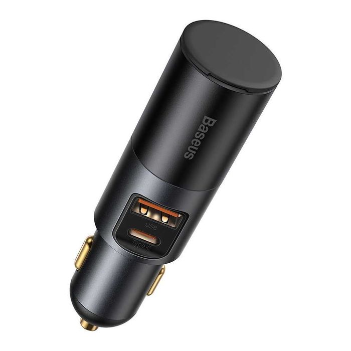 Cigarette Lighter зарядно за кола 120W USB-A,USB-C+извод за запалка