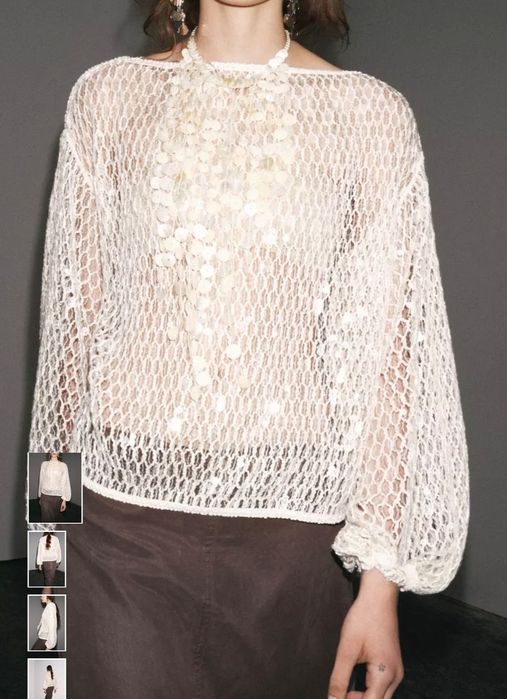 Bluza cu paiete Zara