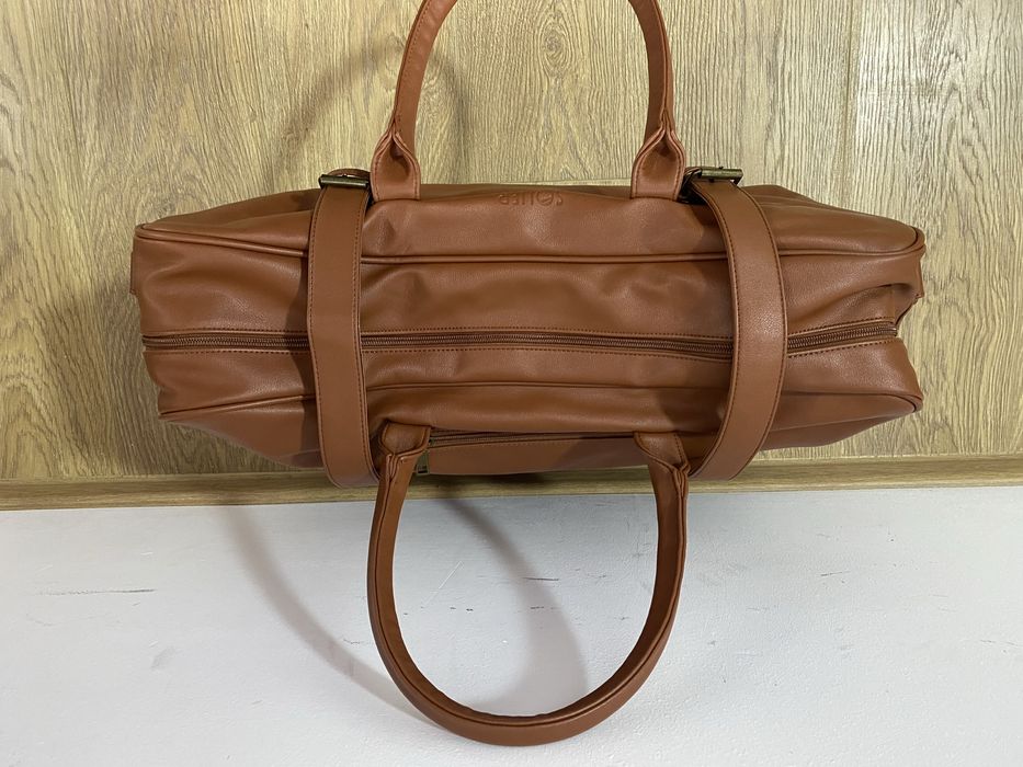 Geanta noua piele barbati unisex travel duffle gym