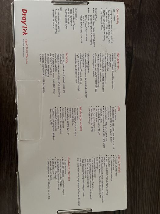 Router  Dray tec vigor 2765