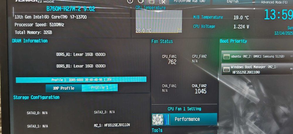 Продавам Много Добро PC I7 13700/32Gb D5/1TB SSD/RTX 3070TI/Гаранция