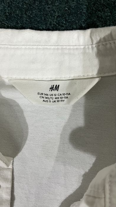 Рубашки Hm H&M белая и черная.