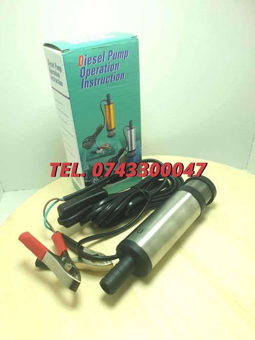 Unitate Transfer Orice Lichid Imersibila Transfer Orice Lichid Vin Motorina 12L / Minut 12V Pentru Transfer Combustibil Si Motorina Alimentare 12V Au