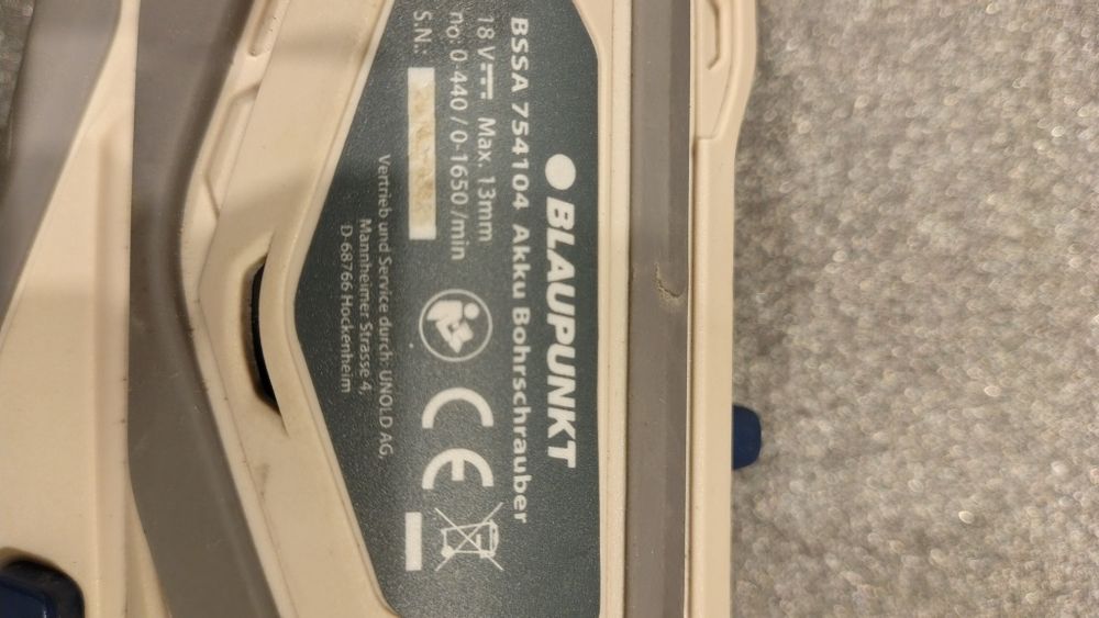 Vand bormasina Blaupunkt