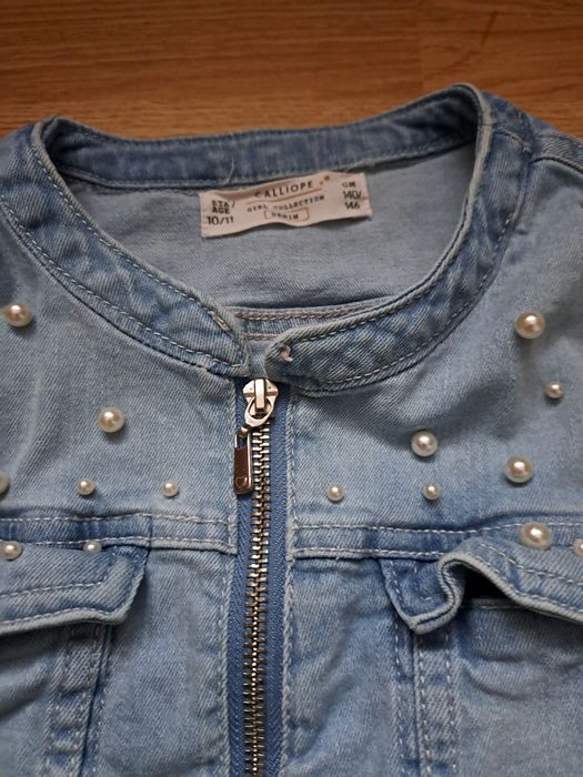 Кожено и дънково яке 9-10 години