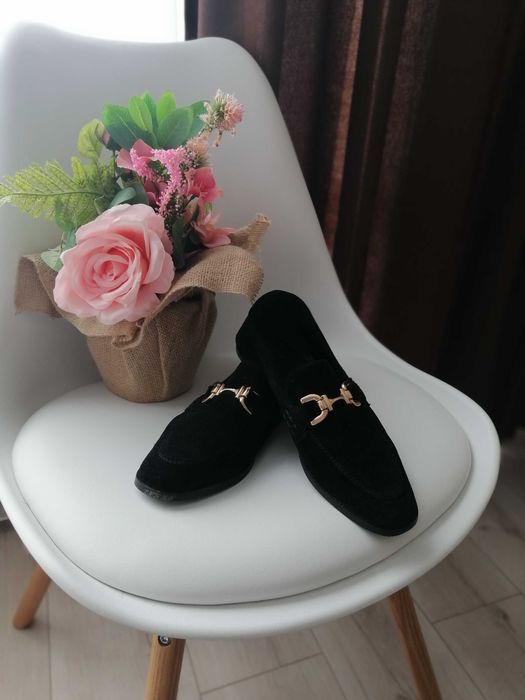 Мокасини Mohito. Естествен велур. Размер 38 уголемени. Стелка 26см