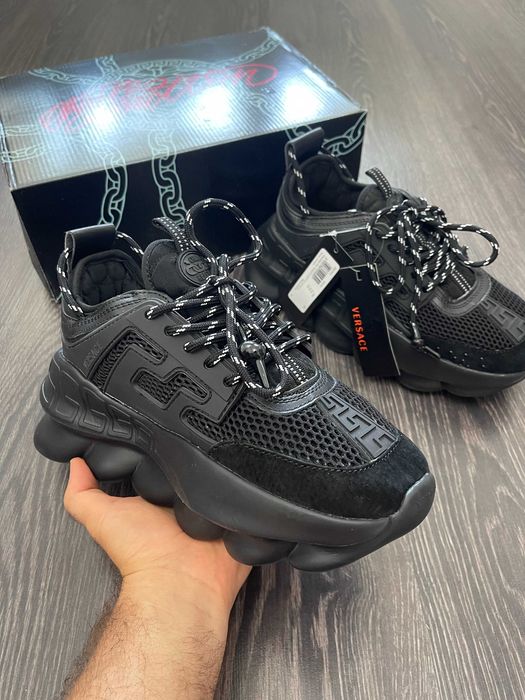 Adidasi Versace Chain Reaction l Produs NOU Premium din Piele Premium