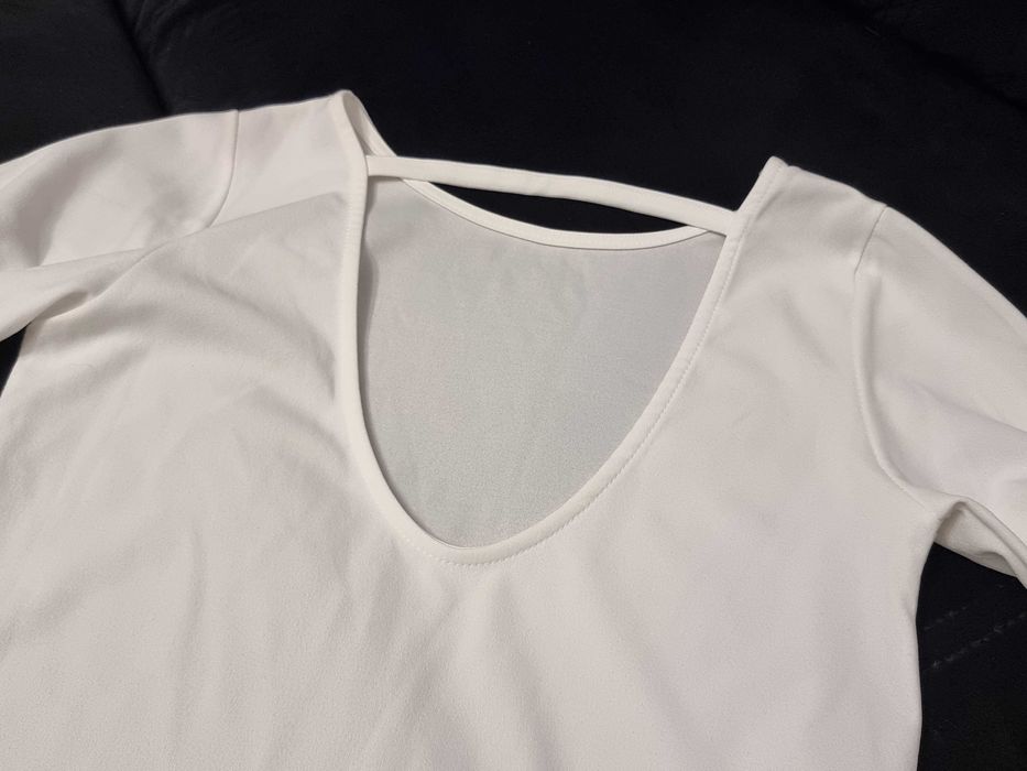 Rochie alba simpla, rochita marimea M