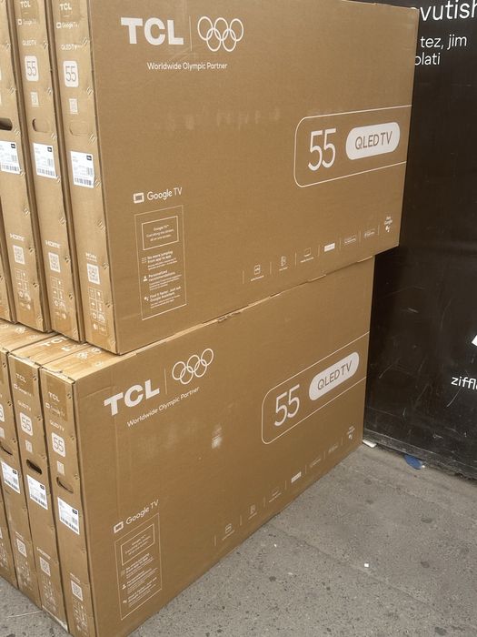 Телевизор TCL 55T6D QLED 4K новый 2026 доставка Бесплатная Установка