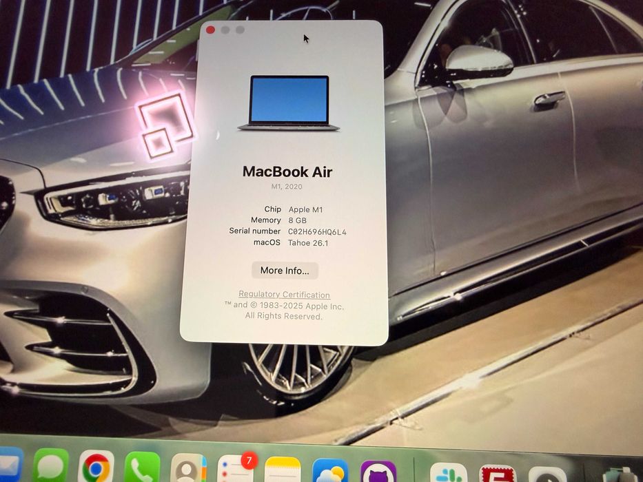 НОВ Apple Macbook Air M1 256GB 8 RAM 13.3" A2337 91%