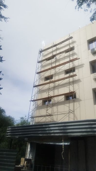 Леса для ремонта фасада, аренда опалубка