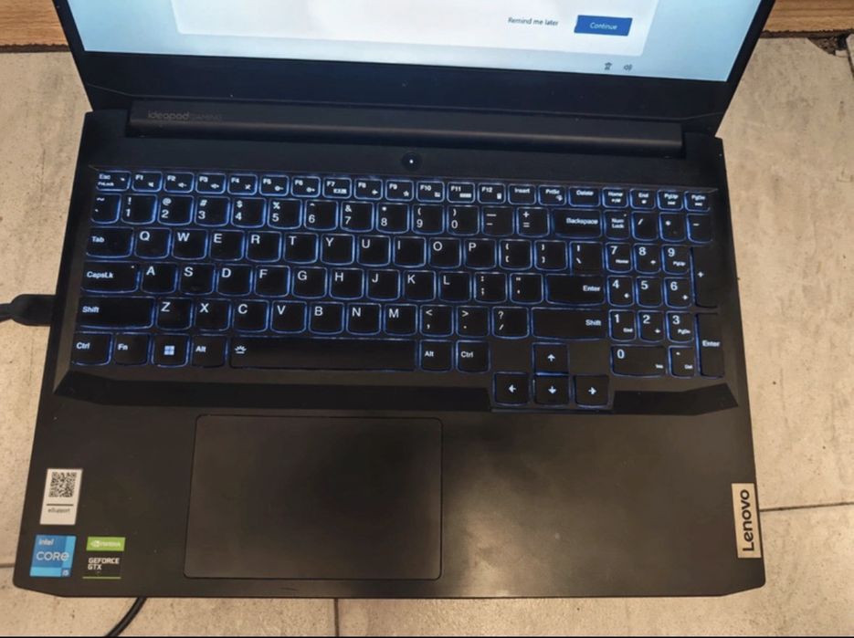 Laptop Lenovo IdeaPad 3 Gaming – i5 / 16GB RAM / GTX 1650 / SSD 256 GB