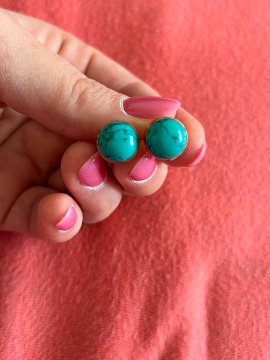 Бирюзовые серьги