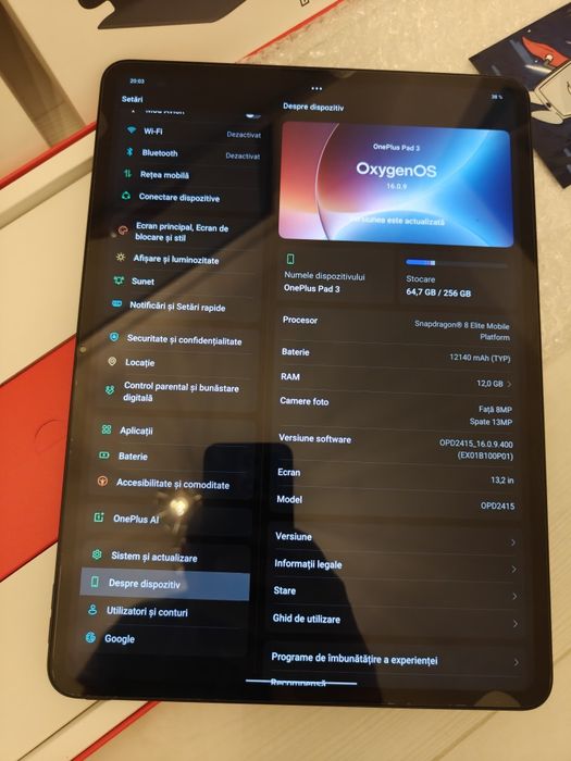 Tableta One plus pad 3