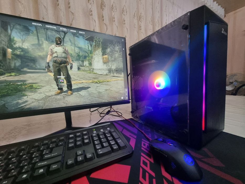 Компьютер i5 9400 9 поколения GTX 1050Ti монитор 24 SSD kampyuter