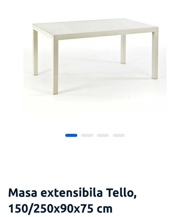 Vand masa extensibila cu 8 scaune Tello