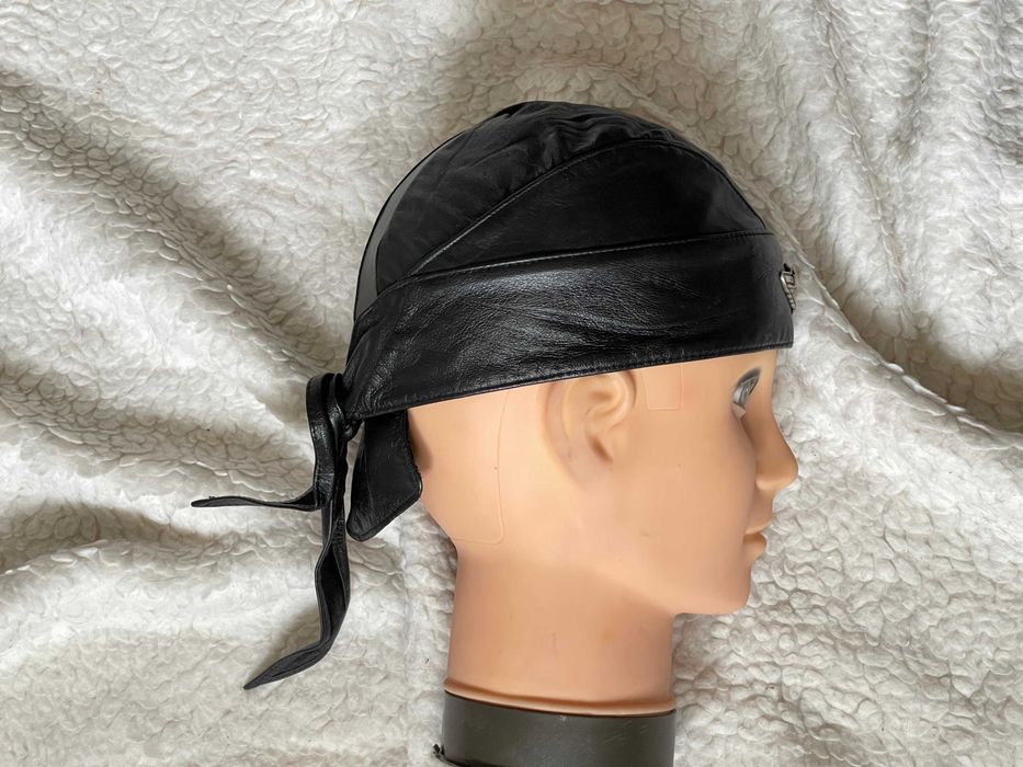 Bandana aniversara neagra unisex piele naturala Harley Davidson baieti