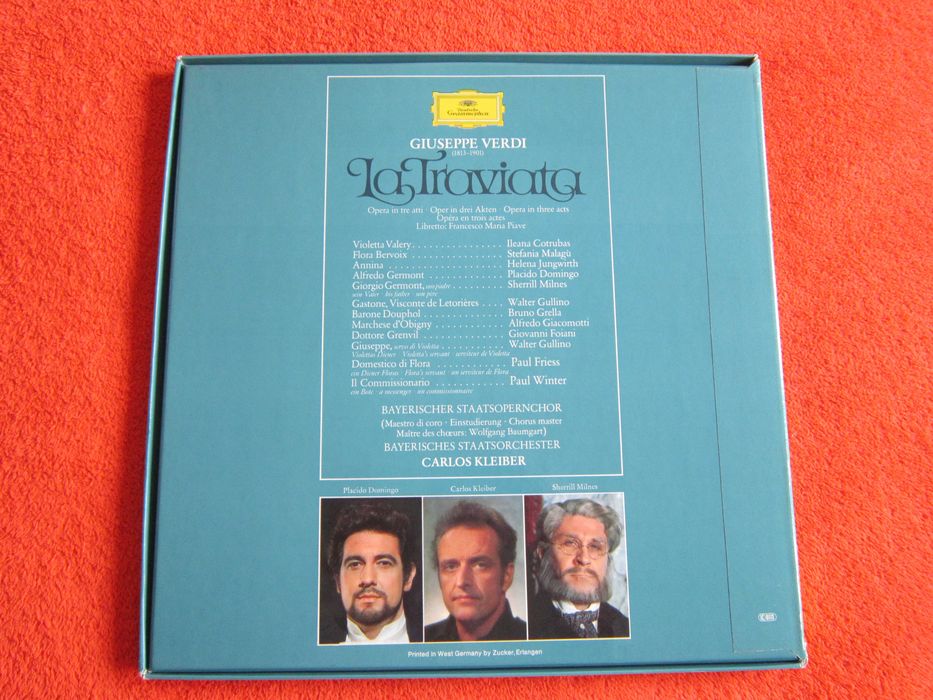 vinil rar La Traviata Verdi Ileana Cotrubas, Placido Domingo 1977