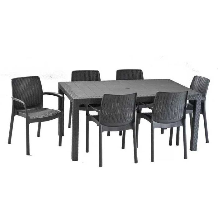 Пластмассовый комплект садовой мебели Кампана на 4 и 6 персон