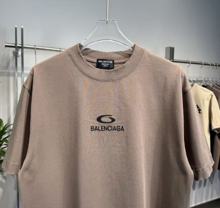 Tricou Balenciaga Brown  T-Shirt Maro [Verificare Colet] Caliate Premium