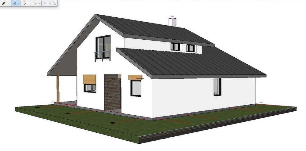 Teren 744 mp + Proiect cabana  Marisel