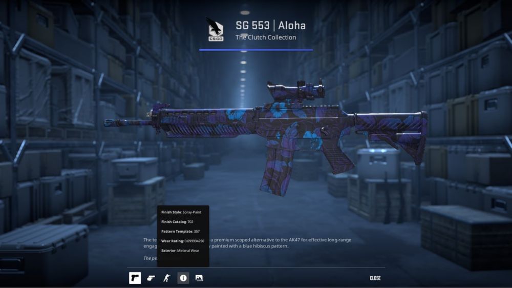 SG 553 | Aloha skin