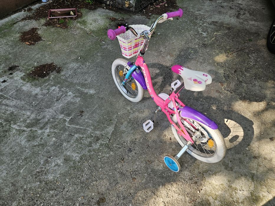 Bicicleta Copii Polar Icecream - 16 Inch, Roz-Mov
