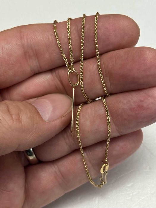 LANT + PANDANTIV AUR 14K - Placuta Zodia Varsator - 4.2g - 450lei/gr.