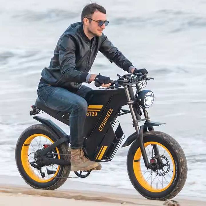 Coswheel GT20 Retro Електрически Велосипед 1000W | Хибриден Фетбайк