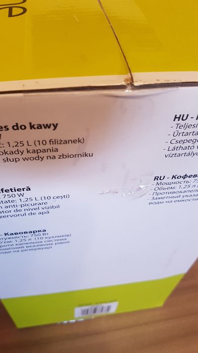 Cafetieră Selecline , nouă,  750w , 10 cești